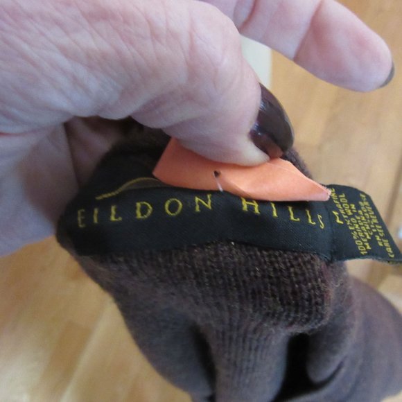 Eldon HIlls Men's Brown X-Fine Merino Wool Long Sleeve Cardigan in Sz M - Picture 5 of 6